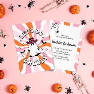 Invitación Groovy Vamos Ghouls Bachelorette