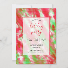 Invitación Groovy Watercolor Tie Dye Diversión Hippie Fiesta 