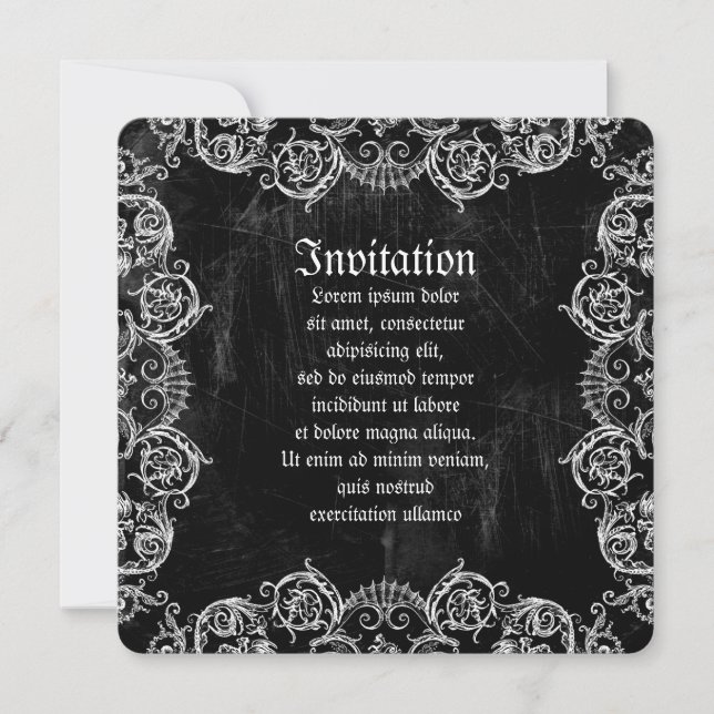 Invitación Grotesquerie Corazón (Anverso)