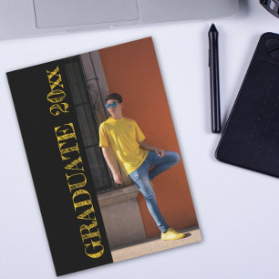 Invitación Grunge Lettering de Guay 2 Photo Personalizado Gra