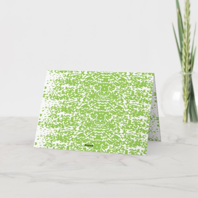 Invitación Grunge Lime Textura Verde (Reverso)
