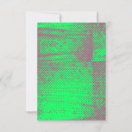 Invitación Grunge Style Neon Halftone Wedding Invitation Card