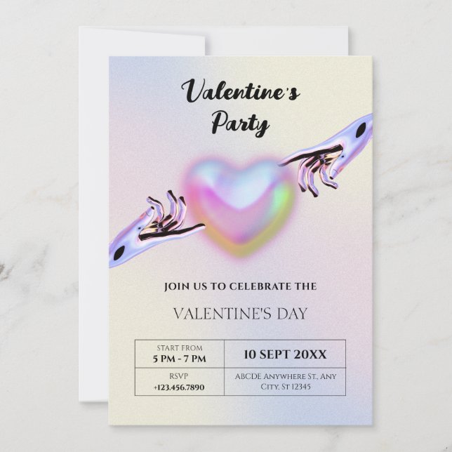 Invitación Grunge y2k (Anverso)