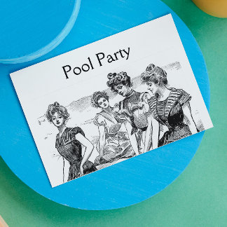 Invitación Grupo de Chicas Gibson o Fiesta de playa