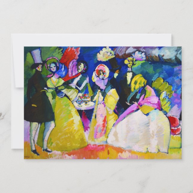 Invitación Grupo de Crinolines por Wassily Kandinsky (Anverso)
