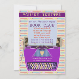 Invitación Grupo de lectura 1 del club de lectura de máquina