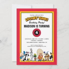 Invitación GRUPO de personajes de LOONEY TUNES™ | Cumpleaños