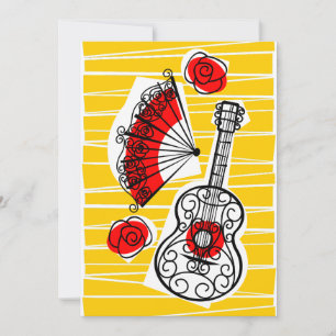 Invitación Grupo de souvenirs de español vertical
