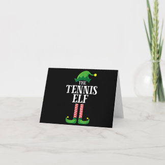 Invitación Grupo familiar de Navidad de Elfo de tenis a juego