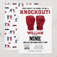 Guantes de boxeo rojo niños Fiesta de cumpleaños K