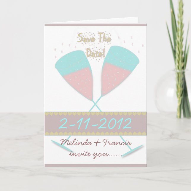 Invitación Guarda La Fecha (Anverso)