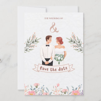 Invitación Guarda la fecha para la boda de