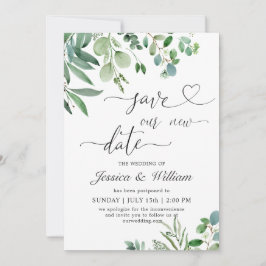 Invitación Guarda nuestra nueva fecha en el Eucaliptus de col