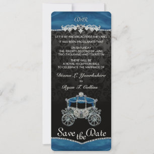 Invitación Guárdame la fecha de cuento de hadas real