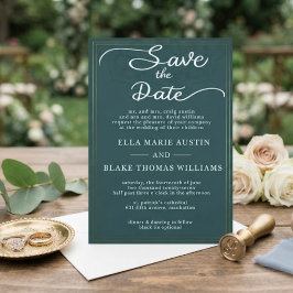 Invitación Guárdame la fecha de estilo romántico moderno