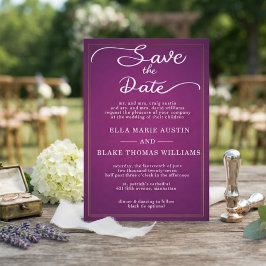 Invitación Guárdame la fecha de estilo romántico moderno
