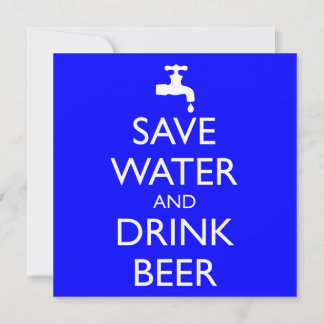 INVITACIÓN GUARDAR AGUA Y CERVEZA BEBIDA