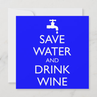 INVITACIÓN GUARDAR EL AGUA Y EL VINO BEBIDO
