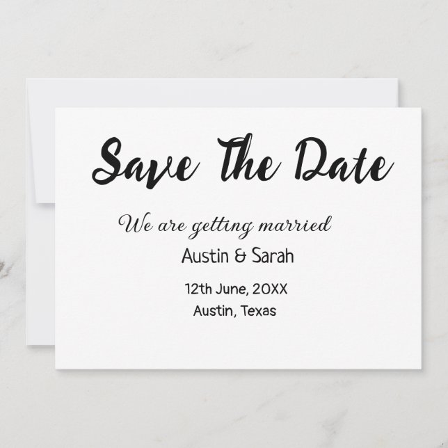 Invitación Guardar el análisis de fecha sitio web del boda QR (Anverso)