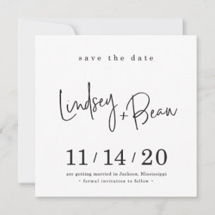 Invitación GUARDAR EL diseño personalizado FECHA para Lindsey