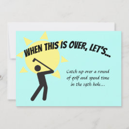 Invitación Guardar fecha cuando esto termine el golf