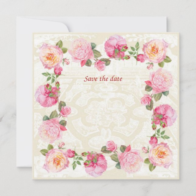 Invitación Guardar la fecha (Anverso)