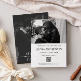 Invitación Guardar la fecha como mínimo moderno