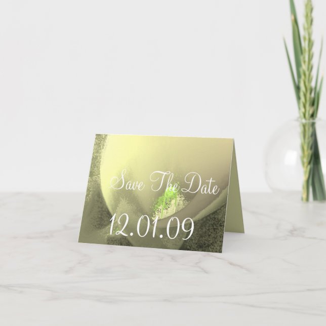 Invitación Guardar la fecha de Cala Lily - Lavender - Persona (Anverso)