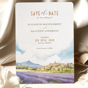 Invitación Guardar la fecha de destino de Provenza Francia