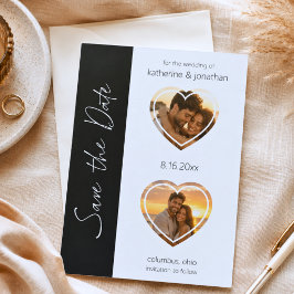Invitación Guardar la fecha de la foto personalizada moderna