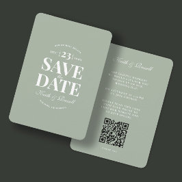 Invitación Guardar la fecha del sitio web del Boda de código 