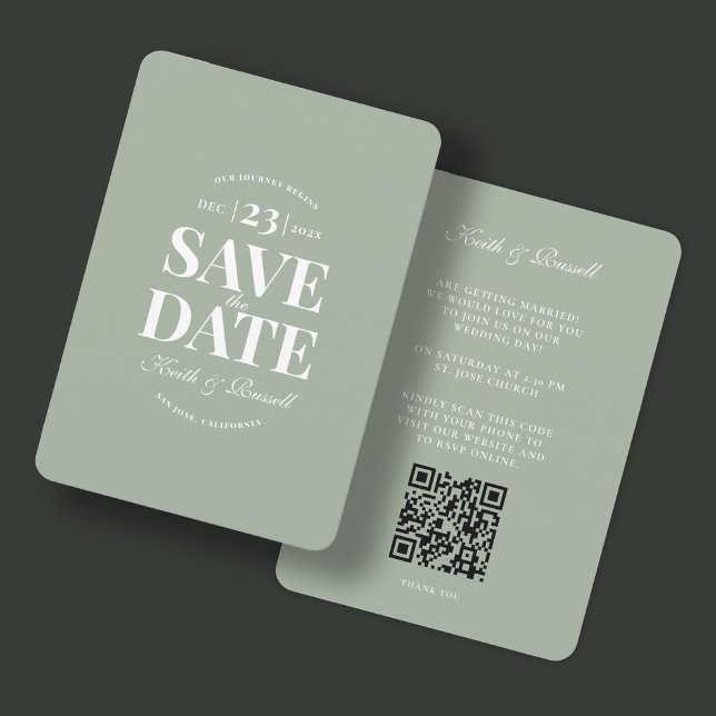 Invitación Guardar la fecha del sitio web del Boda de código  (Subido por el creador)