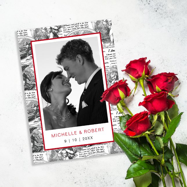 Invitación Guardar la Fecha Elegante Copa de Antigüedades Fot (Subido por el creador)