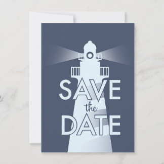 Invitación Guardar la fecha Faro vintage