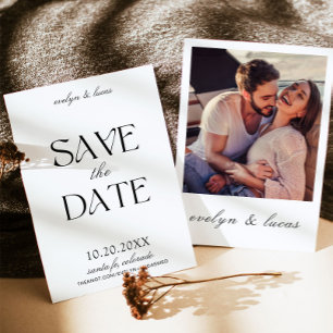 Invitación Guardar la fecha inspirado en italiano retro moder
