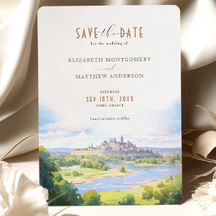Invitación Guardar la fecha LOIRE Francia Destino