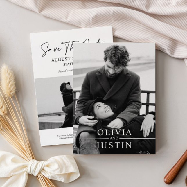 Invitación Guardar la fecha minimalista (Subido por el creador)