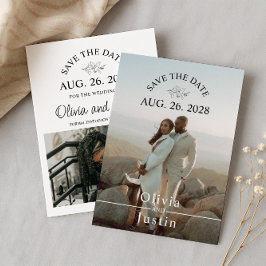 Invitación Guardar la fecha minimalista