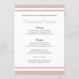 Invitación Guardar la fecha para un brindis de champán rosa p