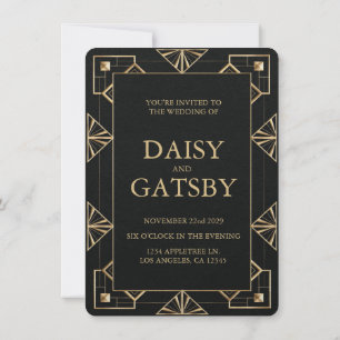 Invitación Guardar la fecha personalizado Gran Gatsby