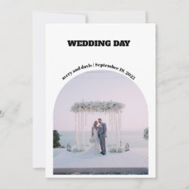 Invitación Guardar la Fecha Simple con Foto