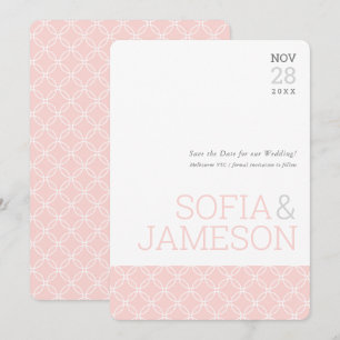 Invitación GUARDAR LA FECHA tipo simple moderno gris pastel r
