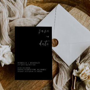 INVITACIÓN GUARDAR LA FECHA VERANO NEGRO&BLANCO