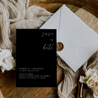INVITACIÓN GUARDAR LA FECHA VERANO NEGRO&BLANCO