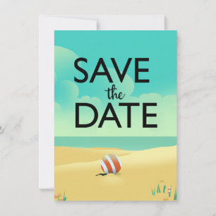 Invitación Guardar la fecha Vintage Playa