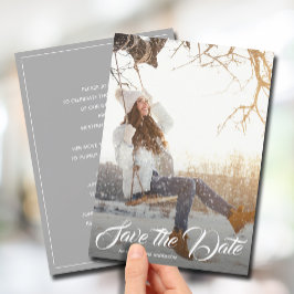 Invitación Guardar la fiesta de graduación de fotos de fecha