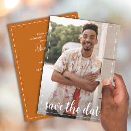 Invitación Guardar la fiesta de graduación de fotos de fecha