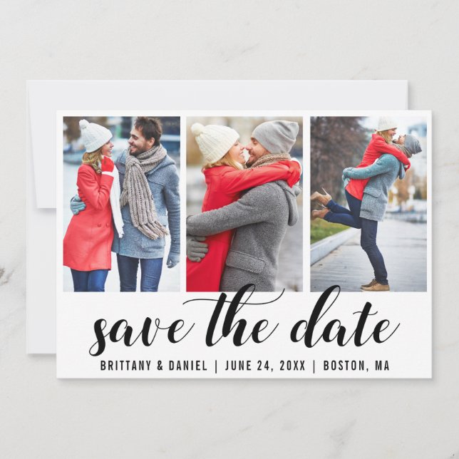 Invitación Guardar la foto de Date Engagement 3 (Anverso)