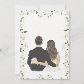 Invitación Guardar la pareja Boda de fecha.