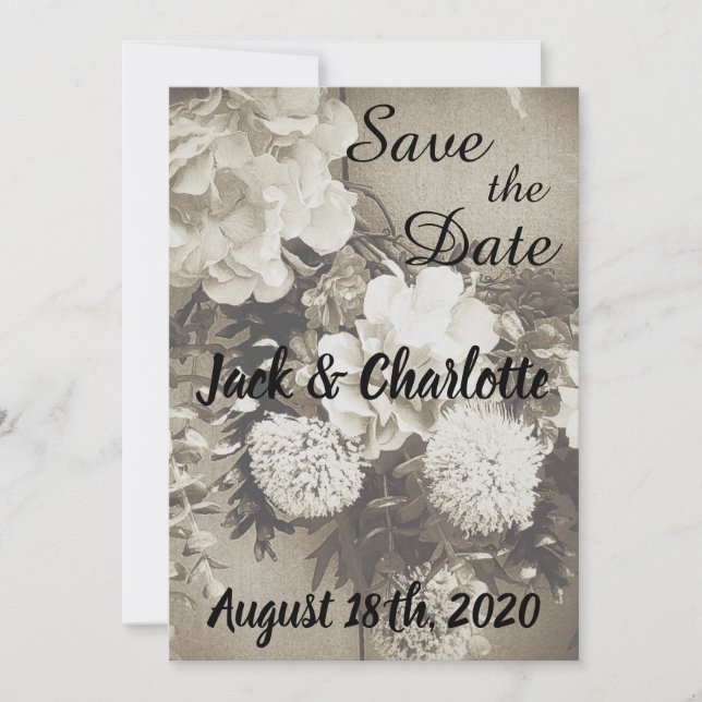 Invitación Guardar las fechas (Anverso)